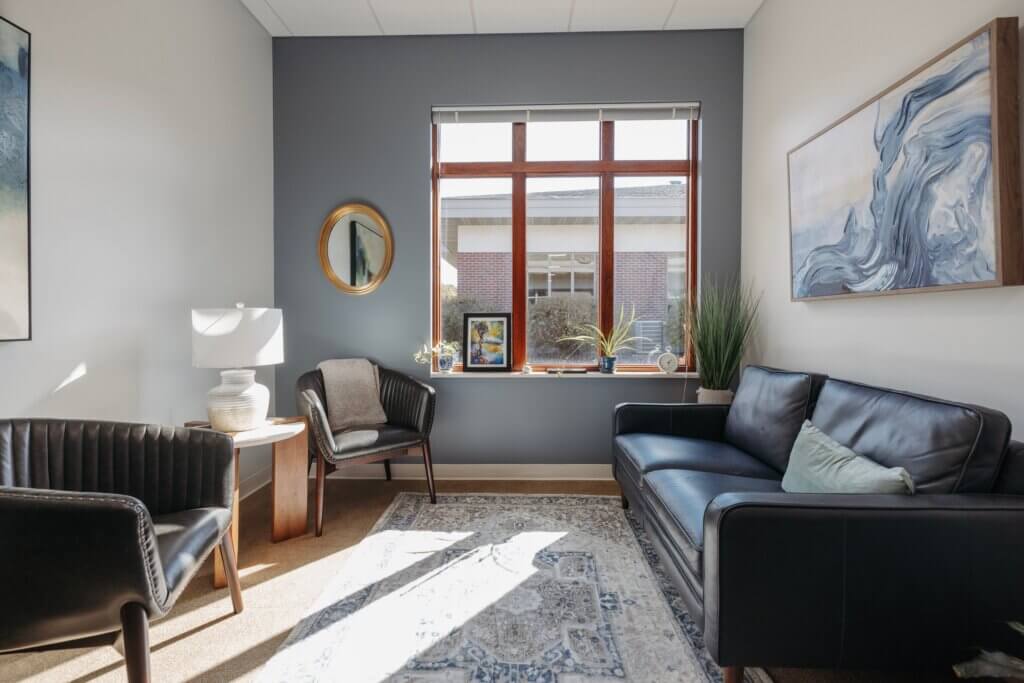 Interior of The Remedy Mental Health clinic in Eau Claire, WI